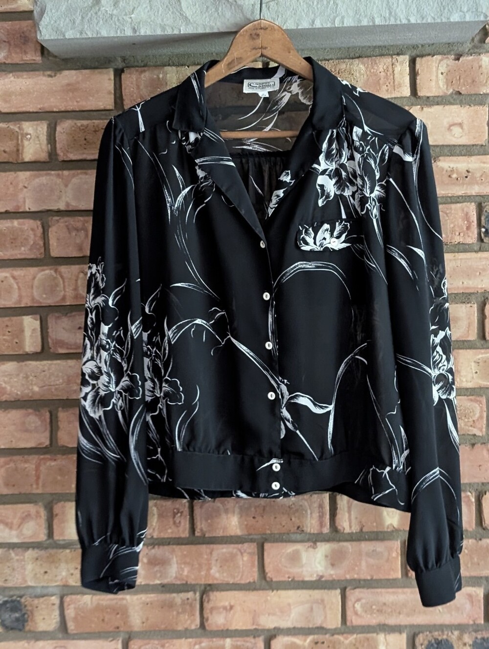 Vintage 80's Campus Casuals Floral Blouse